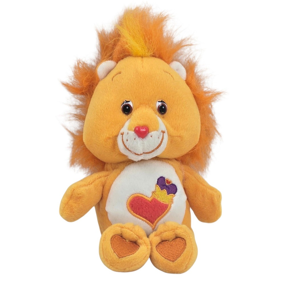 Care Bear Cousins Brave Heart Lion Plush Orange 8" Vintage 2004 MINT NWOT